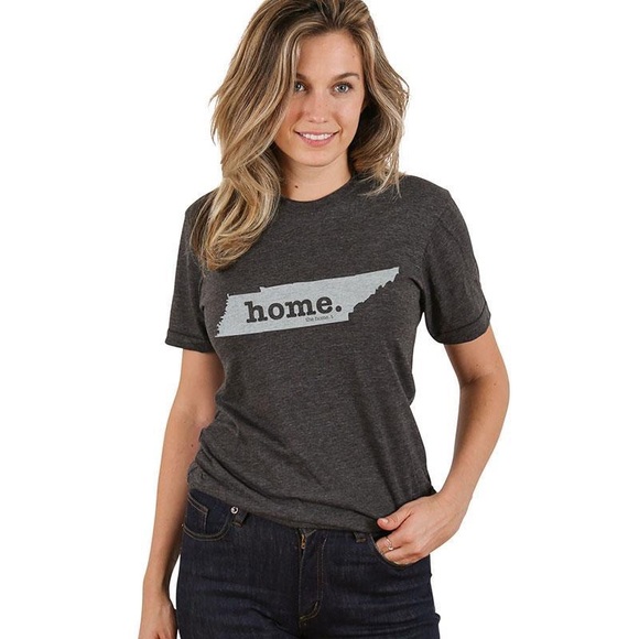 Home T Tops - Tennessee Home T Shirt Gray Short Sleeved | M